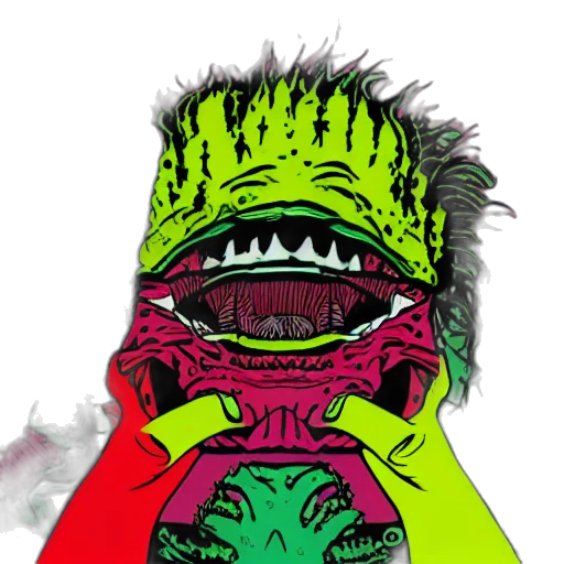 mask, creature, face, jacket transparent PNG cut-out