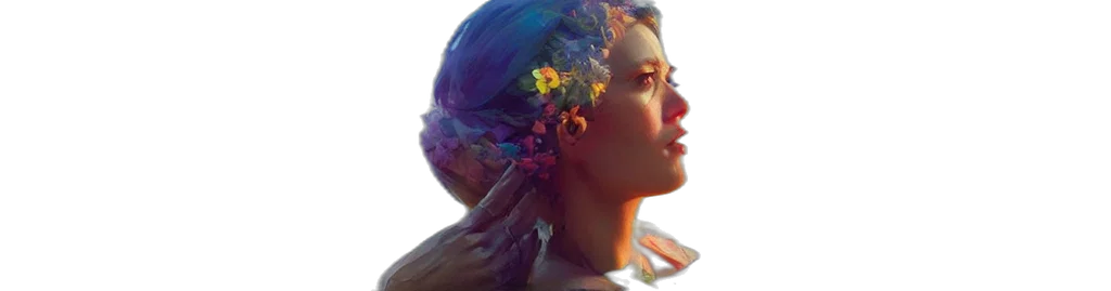 crown, face, jewelry, flower transparent PNG cut-out