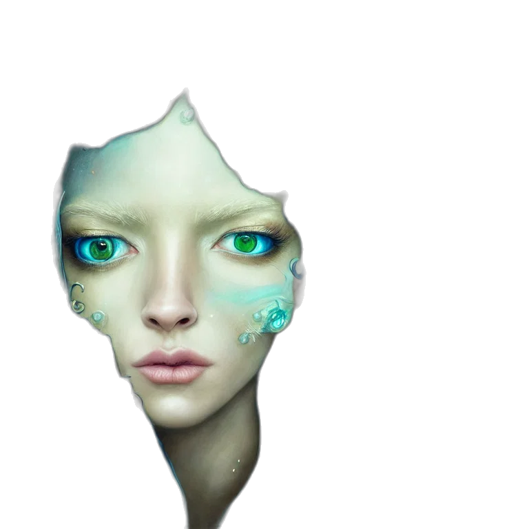 face, mask, robot, creature transparent PNG cut-out