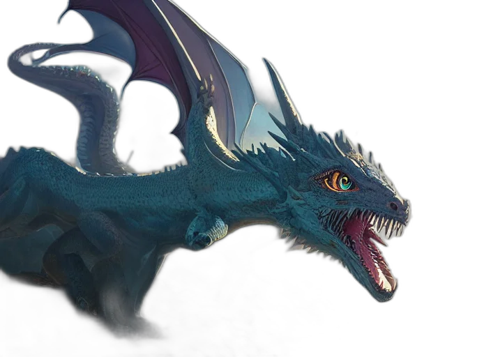 dragon, creature, animal, fantasy art transparent PNG cut-out