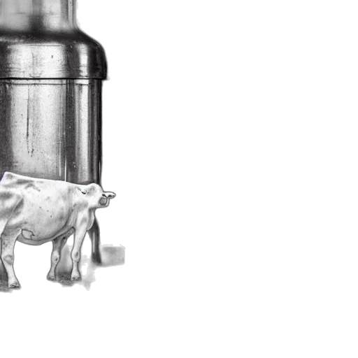 bottle, animal, photorealistic, 3d render transparent PNG cut-out