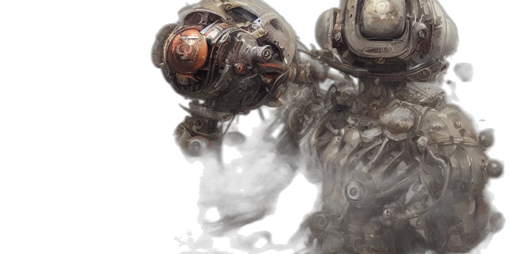 robot, creature, face, mask transparent PNG cut-out