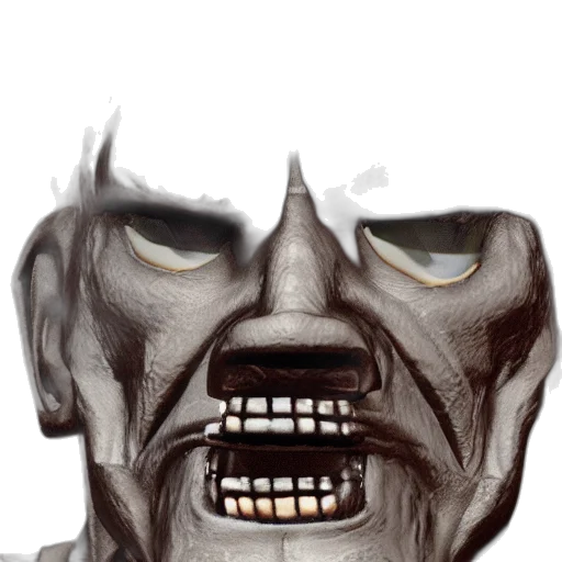 face, mask, creature, staff transparent PNG cut-out