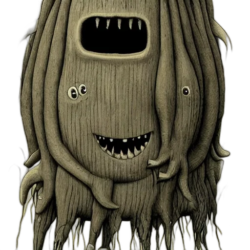 creature, hair, mask, face transparent PNG cut-out