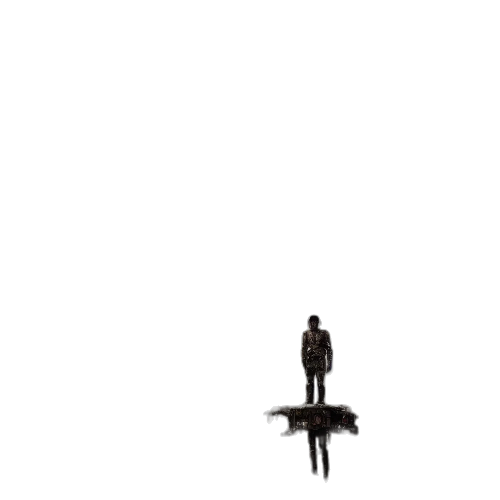 robot, umbrella, jacket, creature transparent PNG cut-out