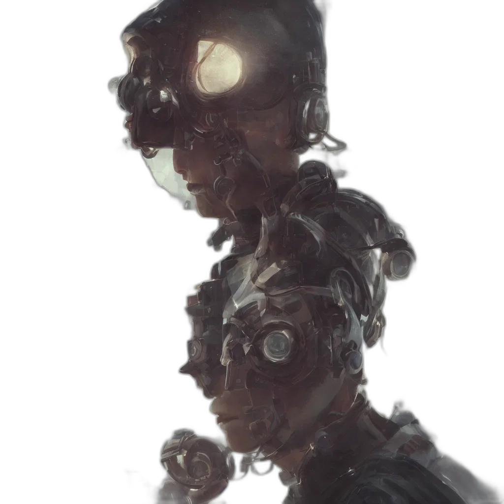 robot, face, mask, creature transparent PNG cut-out