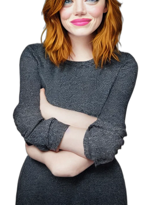 jacket, face, hair, dress transparent PNG cut-out