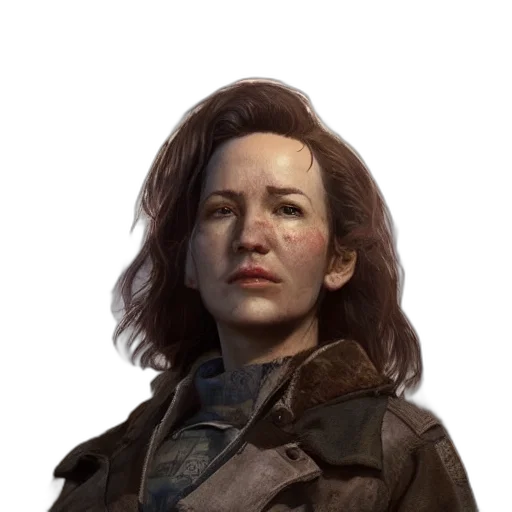 face, jacket, weapon, staff transparent PNG cut-out
