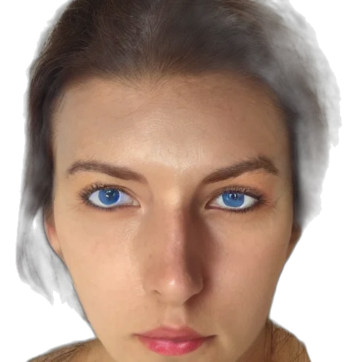 face, mask, hair, robot transparent PNG cut-out