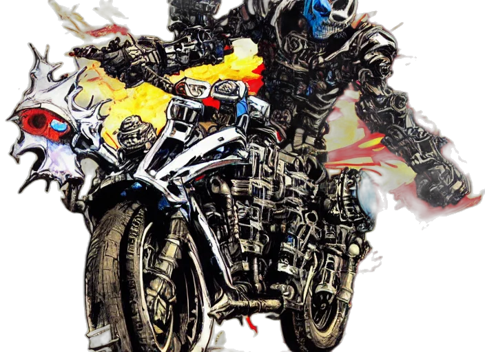 comic book art, concept art, watercolor, photorealistic transparent PNG cut-out