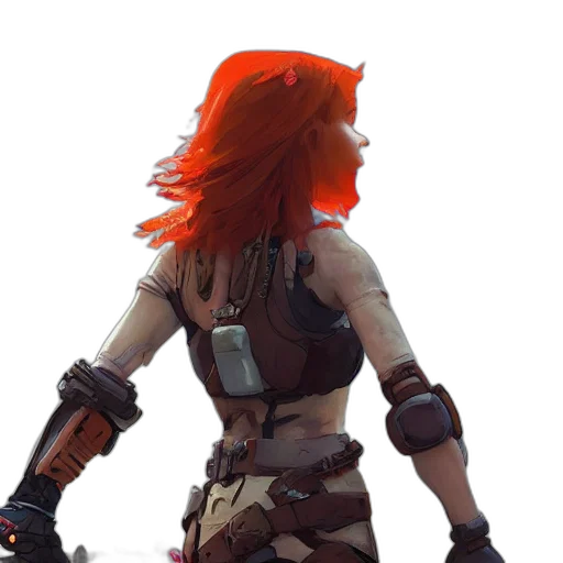 weapon, staff, sword, hair transparent PNG cut-out