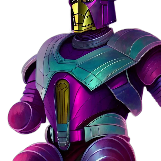 robot, 3d render, concept art, vaporwave transparent PNG cut-out