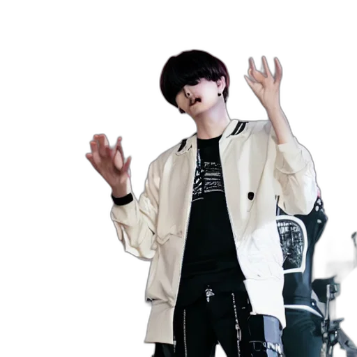 jacket, creature, outer space, monochrome transparent PNG cut-out