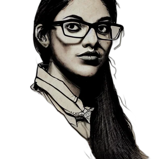 face, staff, jacket, hair transparent PNG cut-out