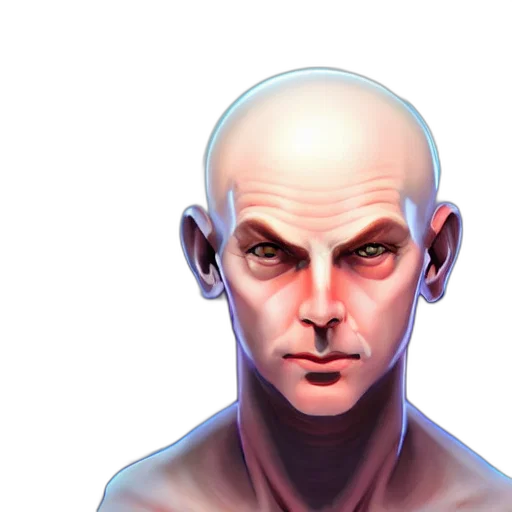 face, concept art, photorealistic, 3d render transparent PNG cut-out