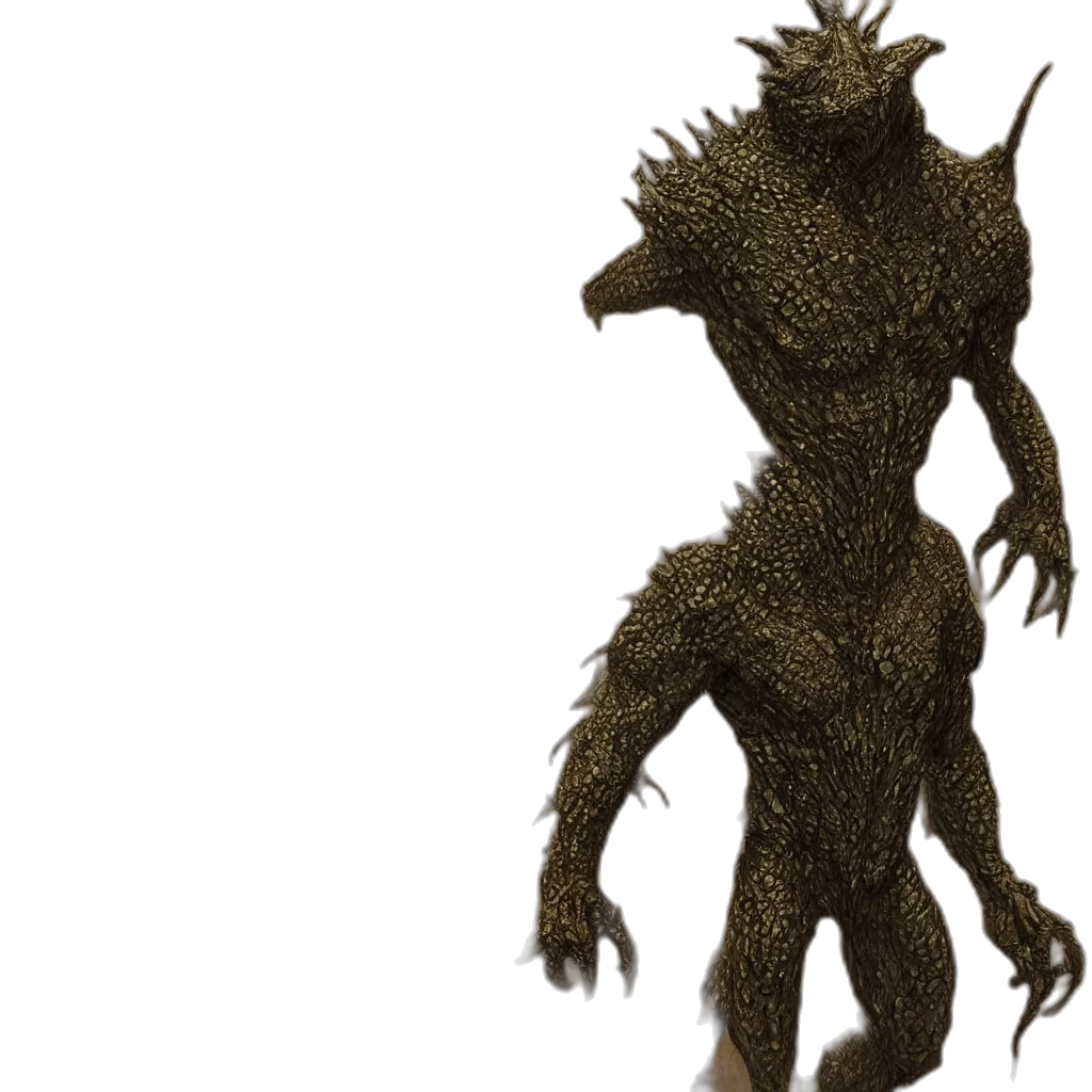 creature, dragon, staff, animal transparent PNG cut-out