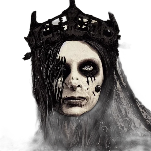 crown, mask, face, creature transparent PNG cut-out