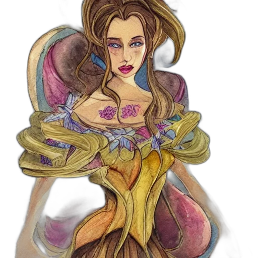 dress, jewelry, fantasy art, concept art transparent PNG cut-out