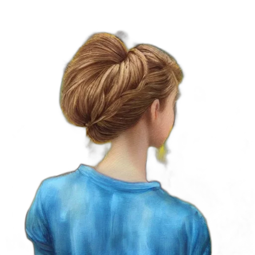 hair, dress, jewelry, face transparent PNG cut-out