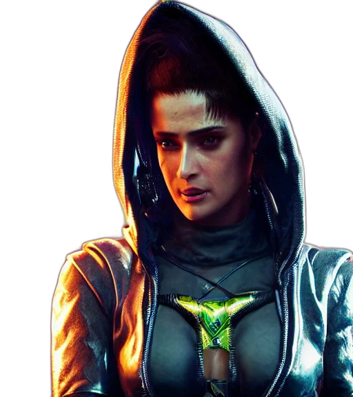 jacket, cyberpunk, concept art, comic book art transparent PNG cut-out
