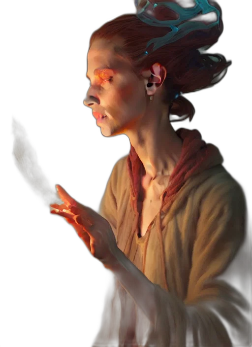 staff, face, dragon, jewelry transparent PNG cut-out
