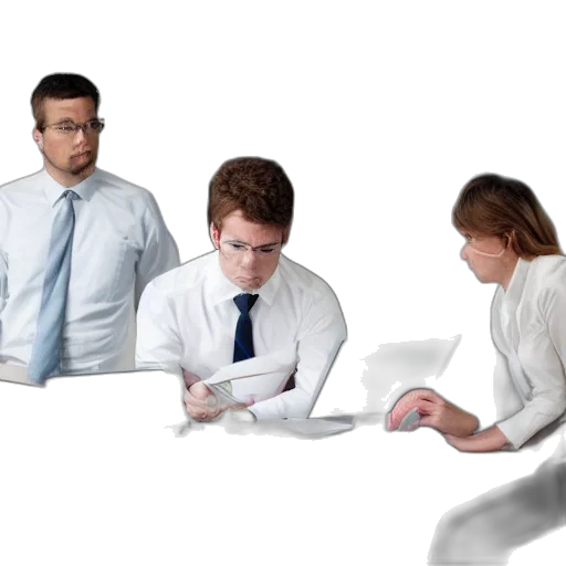 staff, stock, photo, bored transparent PNG cut-out