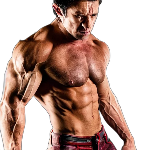photorealistic, photoshoot, ripped, hyper transparent PNG cut-out