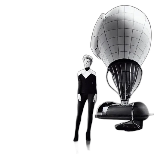 umbrella, robot, concept art, 3d render transparent PNG cut-out