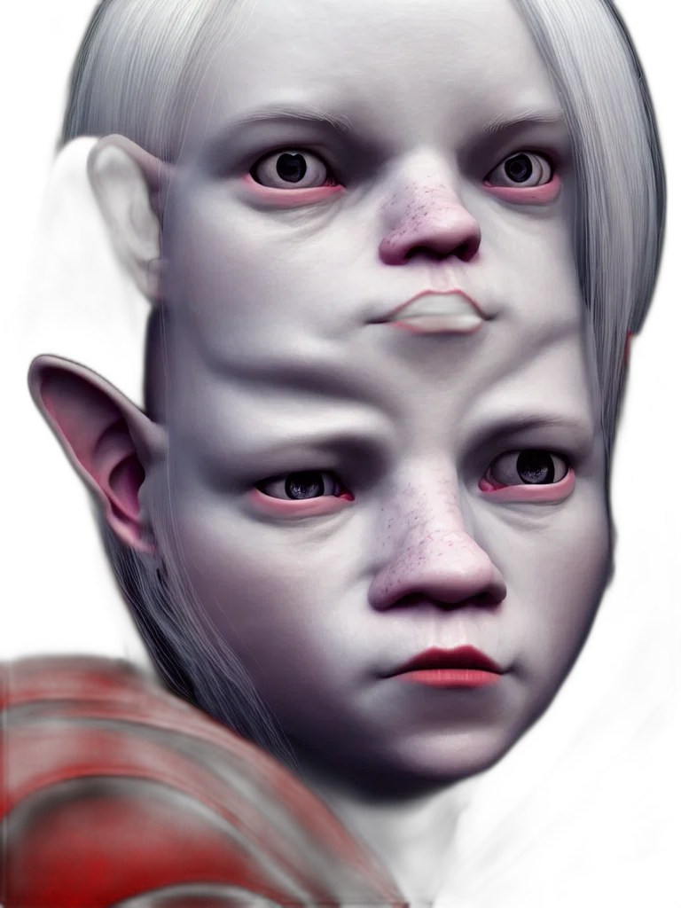 face, mask, creature, concept art transparent PNG cut-out