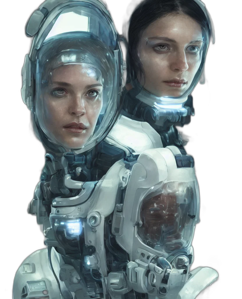robot, face, mask, concept art transparent PNG cut-out