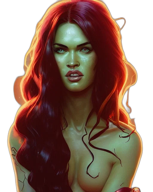 face, comic book art, fantasy art, concept art transparent PNG cut-out