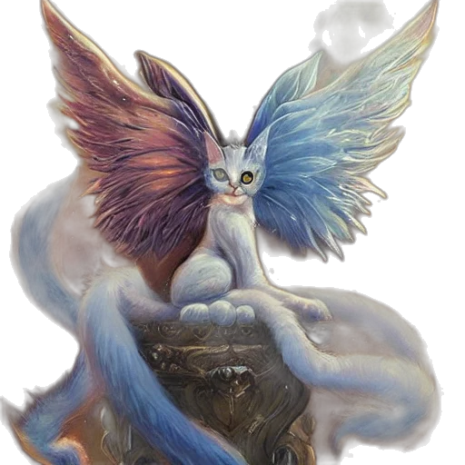 dragon, creature, staff, animal transparent PNG cut-out