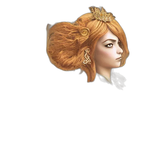 crown, hair, mask, face transparent PNG cut-out