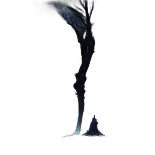 tree, staff, creature, sword transparent PNG cut-out