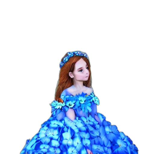 dress, crown, jewelry, 3d render transparent PNG cut-out