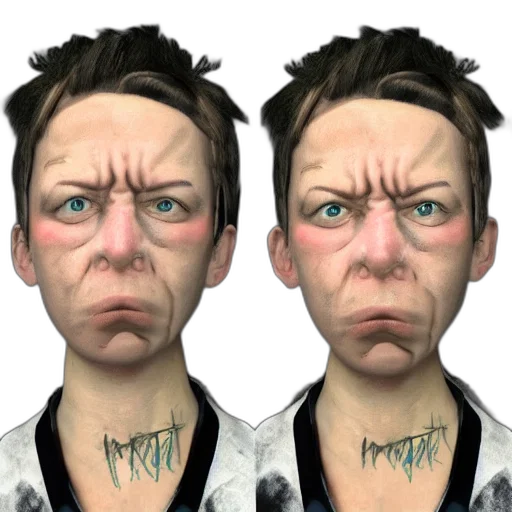 face, mask, 3d render, photorealistic transparent PNG cut-out