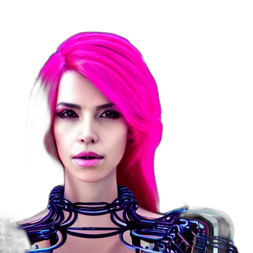 robot, cyberpunk, 3d render, concept art transparent PNG cut-out