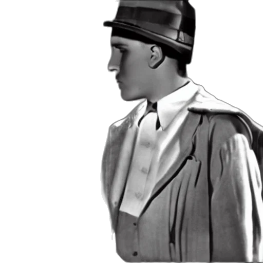 jacket, hat, staff, face transparent PNG cut-out