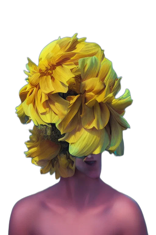 flower, crown, mask, hat transparent PNG cut-out