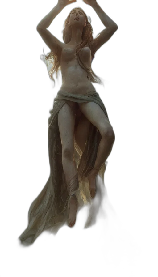 dress, creature, staff, dragon transparent PNG cut-out