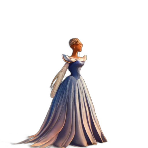 dress, crown, jewelry, concept art transparent PNG cut-out