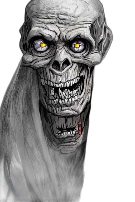 face, creature, mask, concept art transparent PNG cut-out