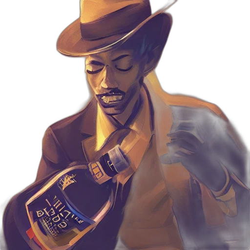 bottle, hat, jacket, robot transparent PNG cut-out
