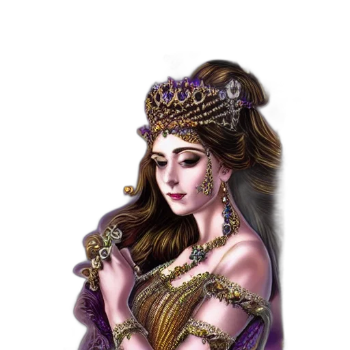 crown, jewelry, dress, staff transparent PNG cut-out
