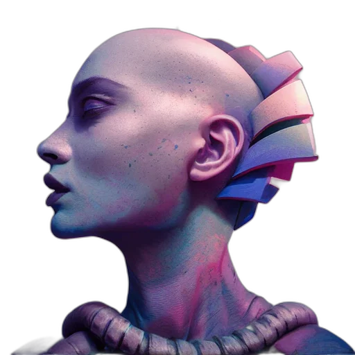robot, face, crown, mask transparent PNG cut-out