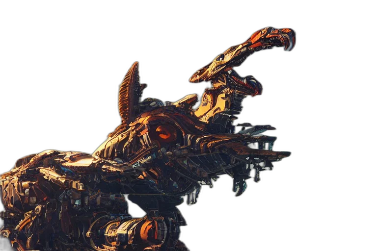 robot, weapon, dragon, creature transparent PNG cut-out