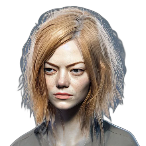 face, hair, mask, staff transparent PNG cut-out