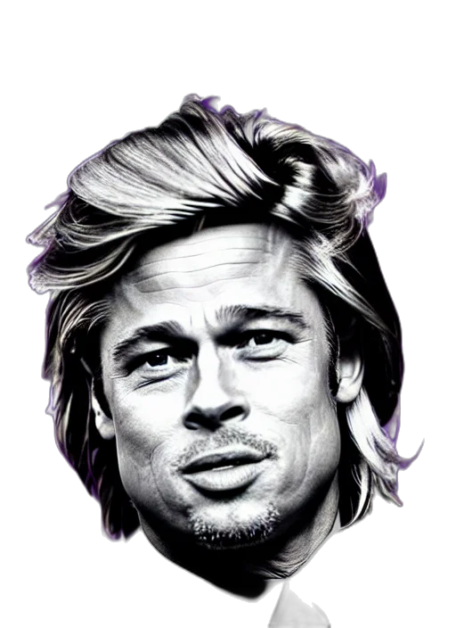face, hair, photorealistic, cartoon transparent PNG cut-out