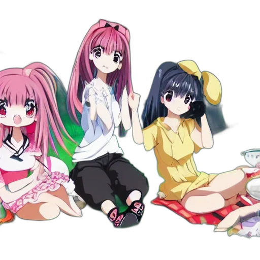anime, cartoon, concept art, pixel art transparent PNG cut-out