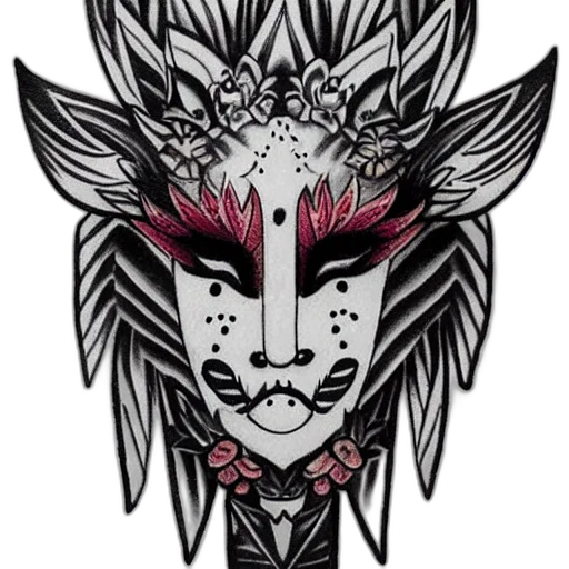 mask, crown, face, flower transparent PNG cut-out